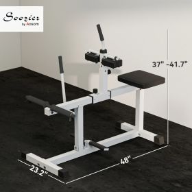 Adjustable Seated Calf Raise Exercise Strength Training Gym Equipment (Option: White 1090x480x150 mm)