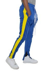 SINGLE STRIPE TRACK PANTS (Color: ROYAL YELLOW, size: S)
