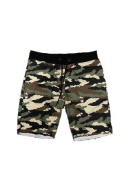 WeRaw Cut Sweat Shorts (Color: WOOD CAMO, size: XL)