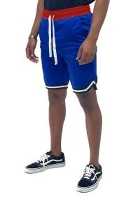 Solid Athletic Basketball Sports Shorts (Color: ROYAL, size: XL)