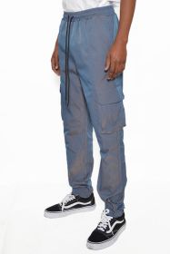 PEACOCK IRIDESCEINT JOGGER PANTS (Color: Blue, size: 3XL)
