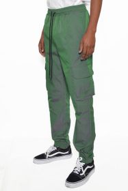 PEACOCK IRIDESCEINT JOGGER PANTS (Color: LEAF, size: 2XL)