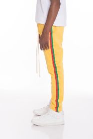 RASTA TAPED TRACK PANTS (Color: Beige, size: XL)