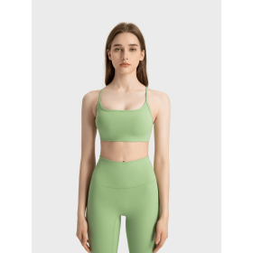JupiterGear Crisscross Cami (Color: Yellow-Green, size: 8)