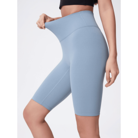 JupiterGear High-Rise Long Shorts (Color: light blue, size: 10)