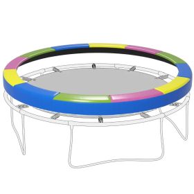 14FT Trampoline Spring Cover, Safety Trampoline Pad Replacement, Waterproof And Tear Resistant, All Weather Trampoline Accessories, Multi Color (Option: Yellow Pink Green Blue)